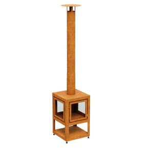 Corten steel fireplace CHIM1
