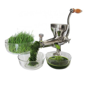 Manual stainless steel wheatgrass juicer