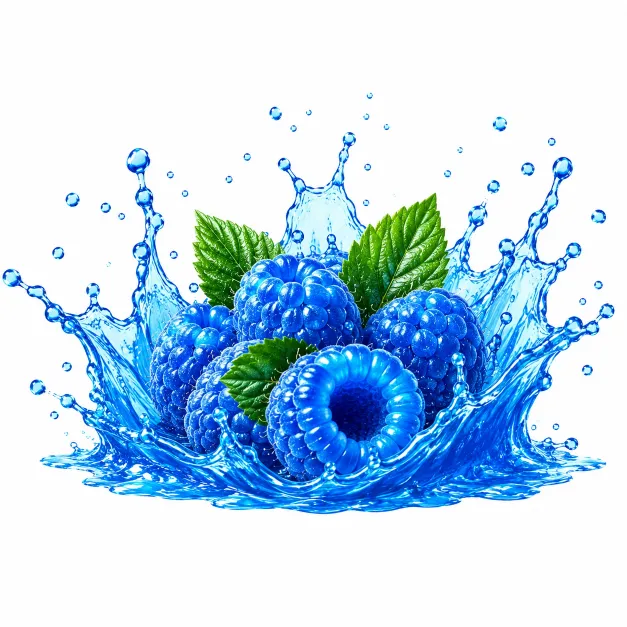 Blue Raspberry juice concentrate splash