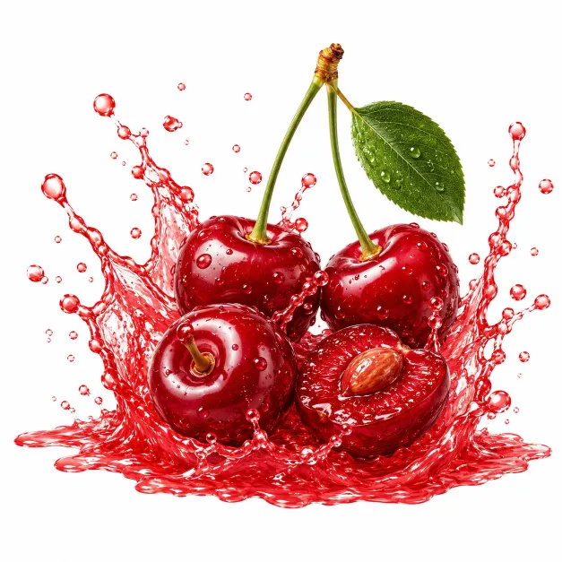 Cherry juice concentrate splash
