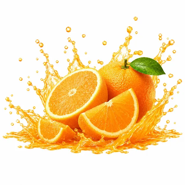 Orange juice concentrate splash