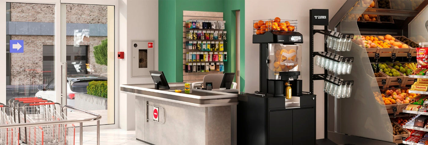 Zumex Versatile in professional retail fresh-juice service