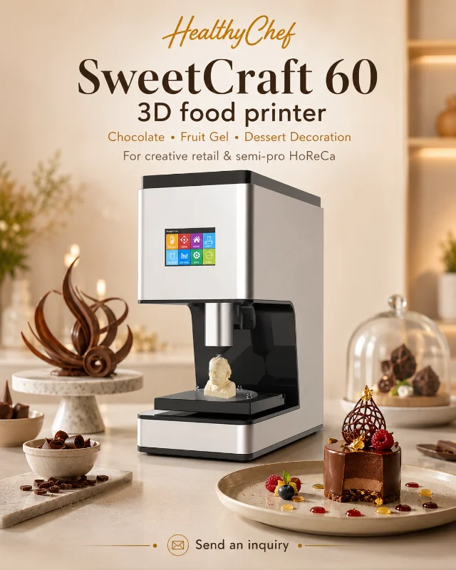 SweetCraft 60 food 3D printer for creative pastry, chocolate and dessert presentation